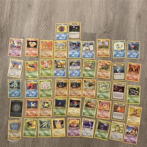 Lot Of 47 Vintage Pokémon Cards Mixed Condition &... - Depop