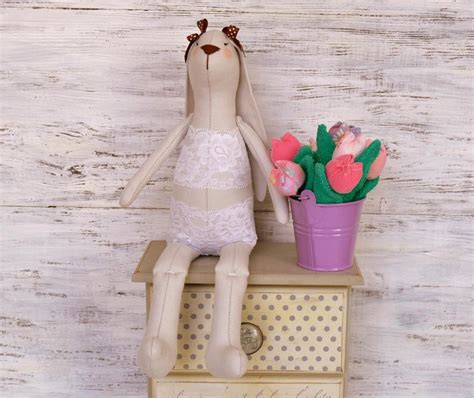 Hare Tilde Handmade Textile Hare Naked Hare Etsy