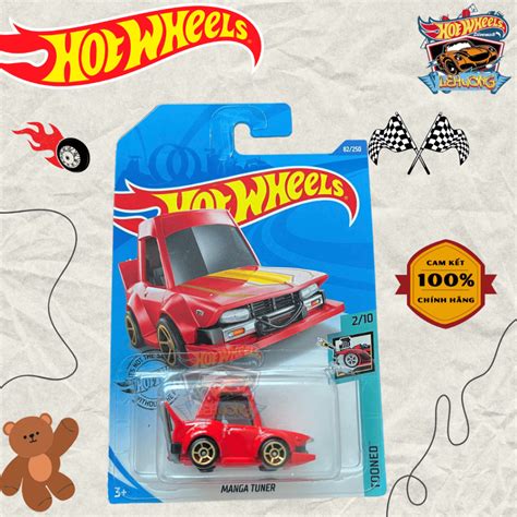 LeHuong Diecast Xe mô hình Hot Wheels Tooned Manga Tuner Màu Đỏ card xấu Shopee Việt Nam