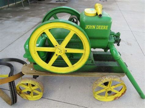 John Deere Hit And Miss Hp Engine On A Cart With Steel