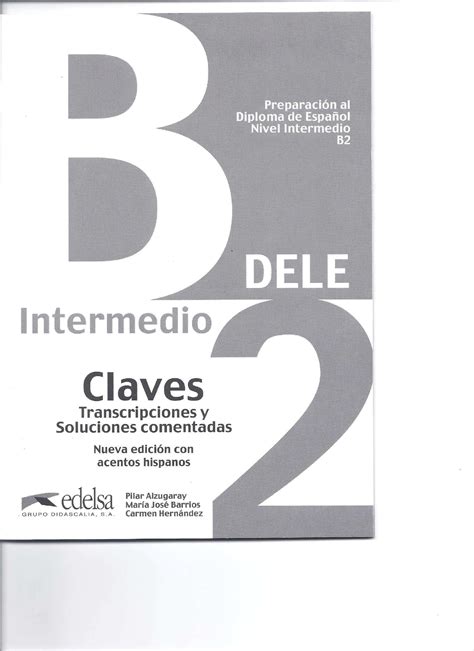 Las Claves Dele B1 Edelsa Vuie55 Hol 6