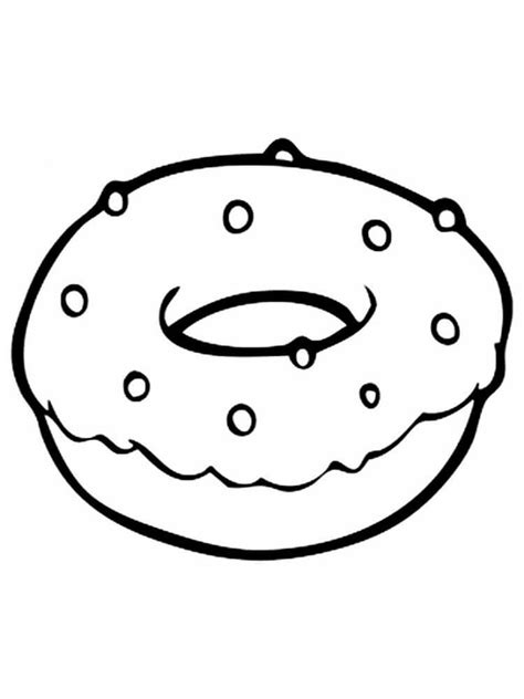 Donut Impresionante Para Colorear Imprimir E Dibujar Coloringonly