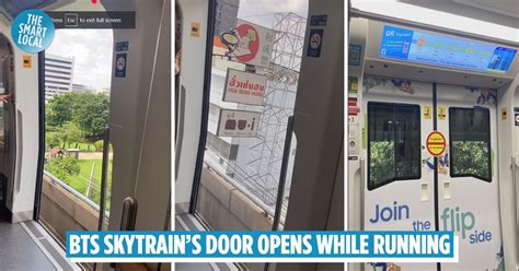 BTS Skytrain Caught Running With Door Wide Open, Shocks Passengers