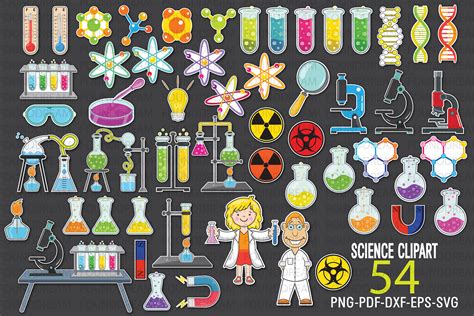 Science Laboratory clip art | Vector files (181269) | Decorations ...