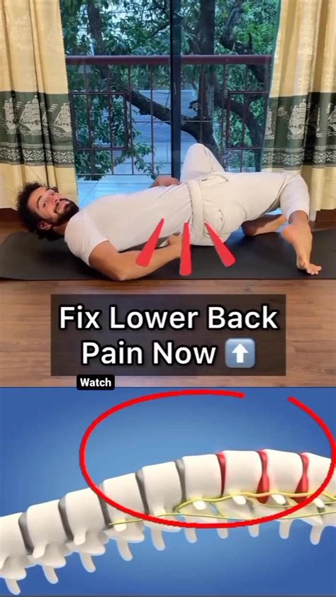 Fix Lower Back Pain with This Stretching Technique | Gesundheit und wohlbefinden, Gesundheit ...