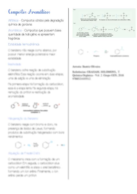 Solution Compostos Arom Ticos Studypool