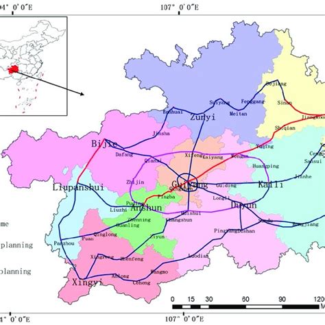 Planning Layout Of The Intercity Railway Network In Guizhou Province