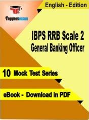 Ibps Rrb Scale General Banking Officer Pdf Book In English Mock Test