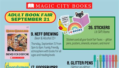 Adult Book Fair Magic City Books