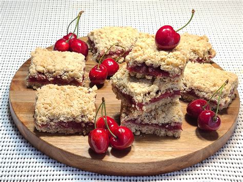 Easy Eggless Cherry Crumb Bars Celebration In My Kitchen Goan Food