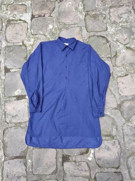 Chemise Paysanne Bleue Longue Gem