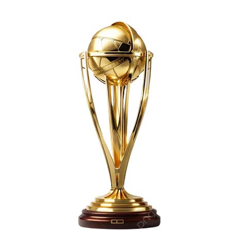 Cricket World Cup A Golden And Illustrious Emblem Illuminated Evenly On