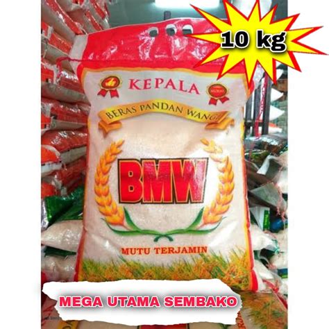 Jual Beras 10 Kg Pandan Wangi BMW Super SLYP Rojolele Pandan Wangi