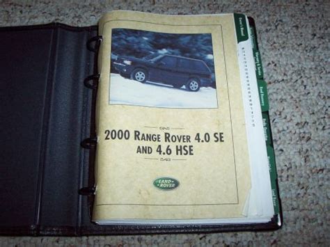 Sell 2000 Land Rover Range Rover Owner Manual User Guide 4.0 SE 4.6 HSE ...