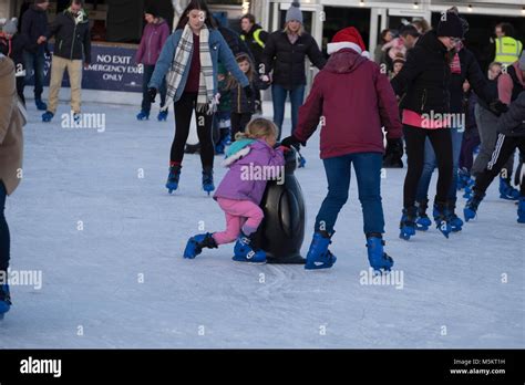 ice skating at hampton court Stock Photo - Alamy