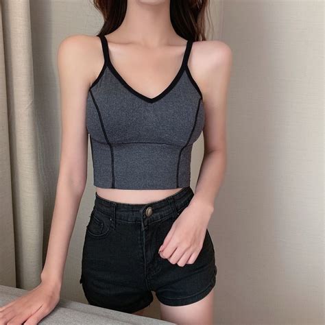 Backless Bralette Push Up Bra Crop Top Bikini Top Beach Wear Padded Bra Shopee Philippines