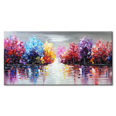 Hand Painted Palette Knife Landscape Oil Painting China Oil Painting