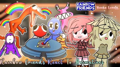 🤍🌈🖤 Rainbow Friends React To Animations🖤 🤍🌈 My Au Part 37 💜♥️ Youtube