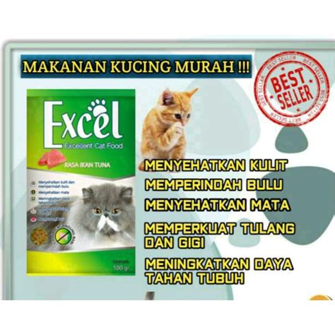 Jual Pakan Kucing Excel Ikan Donat Dan Segitiga Excellent Cat Food