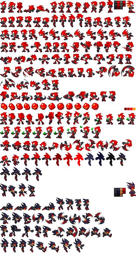 Redonic Sonic Advance Battle Style Sprites Sheet By Darkseth644 On