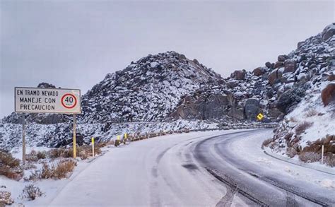 La Rumorosa highway closed due to snow - KYMA