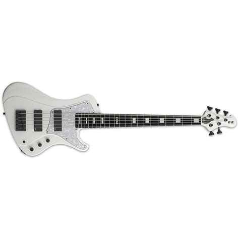 Esp E Ii Stream Sl Electric Bass Guitar In Snow White