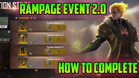 How To Complete Rampage Event Full Details Free Emote Free Bundle