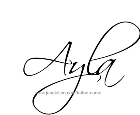 Ayla Name Tattoo Designs Name Tattoos Names Name Tattoo