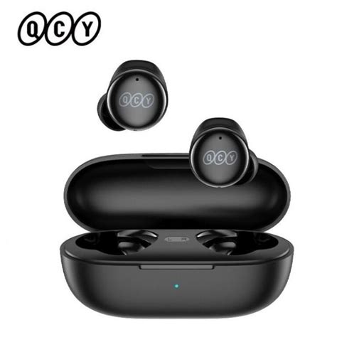 Qcy T Tws Bluetooth Earphones With Charging Box Aac Support