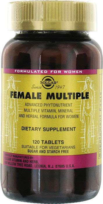 Solgar Female Multiple 120 Tablets - 40 Servings