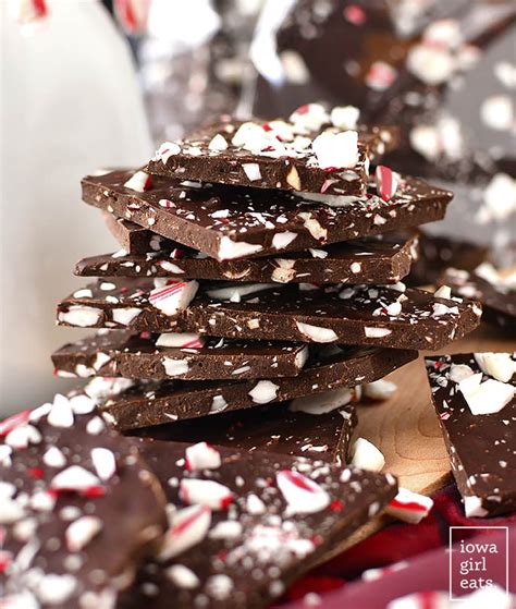 Dark Chocolate Peppermint Bark — 2 Ingredients Needed