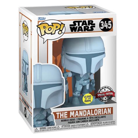 Funko Pop Bobble Star Wars Mandalorian Mandalorian Holo Gw