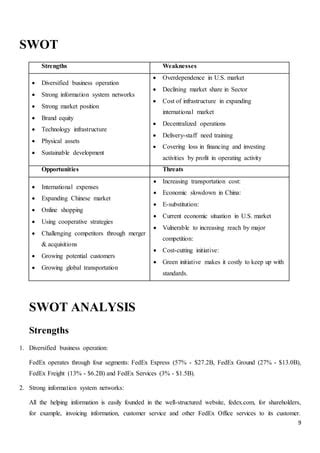 Fed Ex Strategic Management Pdf