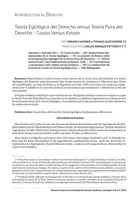 Pdf Introducci N Al Derecho Teor A Egol Gica Del Derecho Versus