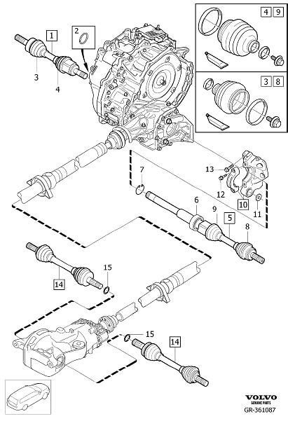 Volvo V Cv Axle Shaft Retaining Ring Expanding Ring