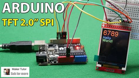 Tft Lcd Ili Inch Spi With Arduino Icstation Youtube