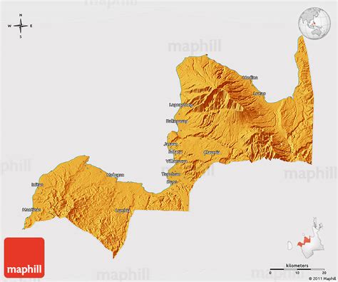 Political 3d Map Of Misamis Oriental Cropped Outside