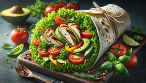 Wraps Met Kip En Groenten Crème Fraîche