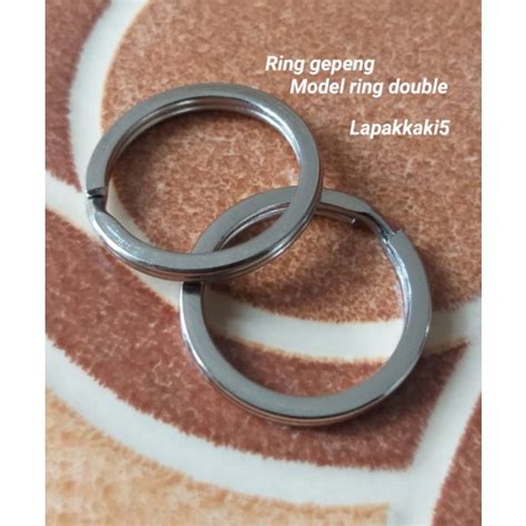 Jual Ring Gepeng Ring Gantungan Kunci Warna Nikel Dan Gold Ready Semua