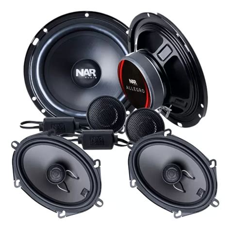 Alto Falante Kit Vias Nar Audio Pol Coaxial X W Rms