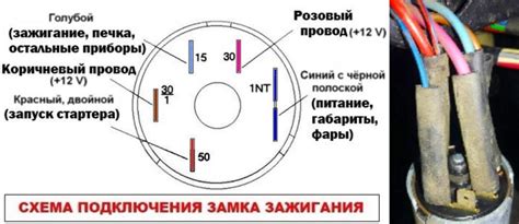 Замок схема зажигания ваз 2105: Схема выключателя (замка) зажигания ...
