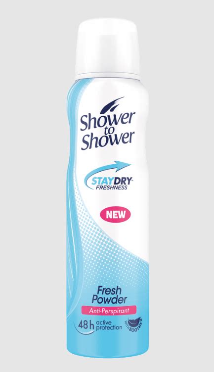 Shower To Shower Stay Dry Fresh Powder Ladies Deodorant 150ml