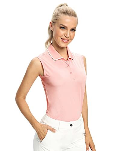 Hiverlay Polo Shirts For Women Sleeveless Golf Tank Tops Tennis Shirt