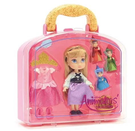 Disney Store Animators Collection Aurora Mini Doll Playset Sleeping