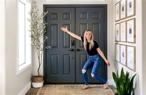 DIY Welcoming Front Door Paint Makeover - Angela Rose Home