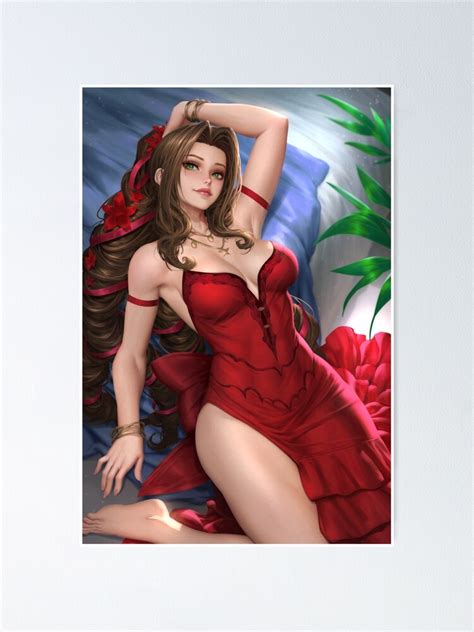 Hot Aerith Gainsborough Final Fantasy Ffvii Sexy Lewd Thighs Tits