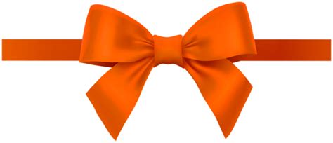 Bow With Ribbon Orange Png Deco Clipart Gallery Yopriceville High Quality Free Images And