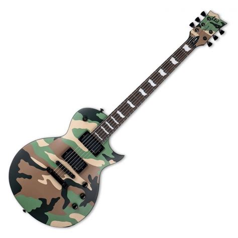 Esp Ltd Ec Woodland Camo Satin At Gear Music