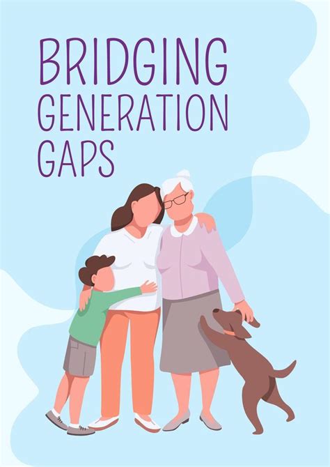 Bridging Generation Gaps Poster 1762082 Vector Art At Vecteezy