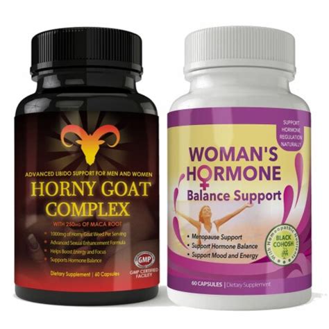 Horny Goat Complex And Woman S Hormone Support Combo Pack Sets